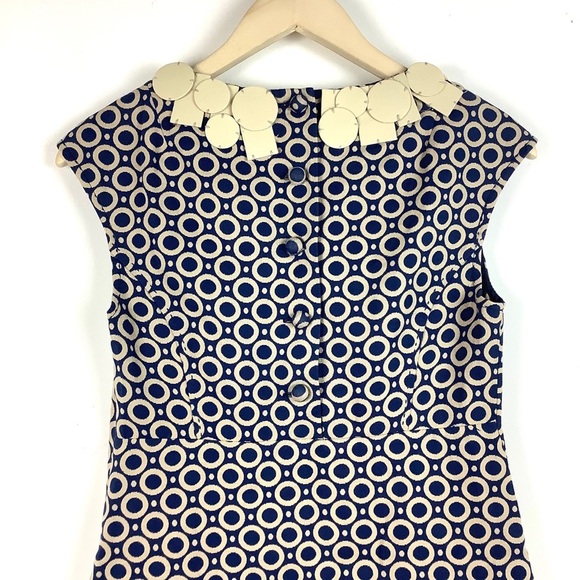 Hoss intropia - circle print a line dress - Picture 4 of 8